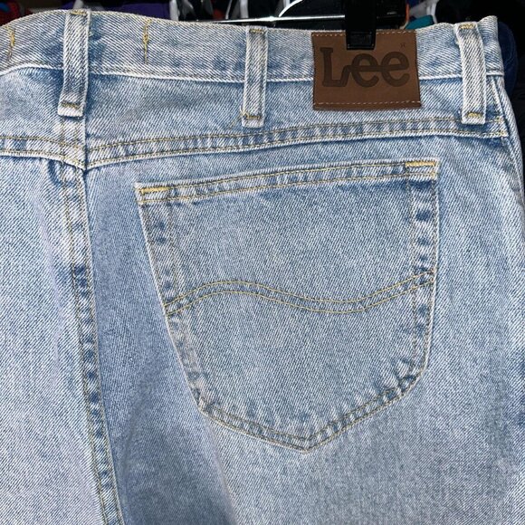 Light Wash 90s Lee Straight leg jeans 40x34 - Picture 5 of 5
